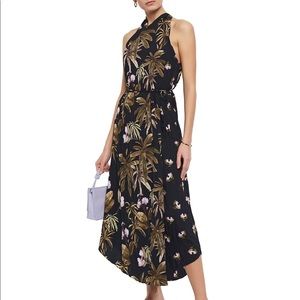 Vince tropical garden midi dress